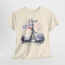 Paris Eiffel Tower Unisex Heavy Cotton Tee, Travel Shirt, Gift for Travelers, Vacation Shirt, Paris Lover Apparel