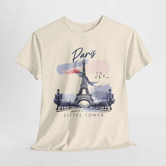 Paris Eiffel Tower Unisex Heavy Cotton Tee, Travel Shirt, Gift for Travelers, Vacation Shirt, Paris Lover Apparel - Image 39
