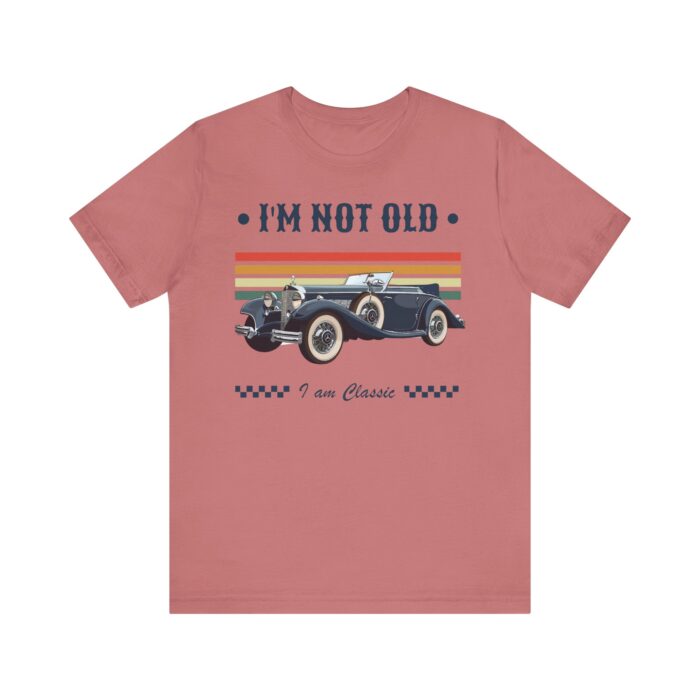 Vintage Car Tee - I'm Not Old, I'm Classic - Perfect for Car Enthusiasts, Retro Style, Gift for Birthdays, Father's Day, Casual Wear, [...] - Image 2