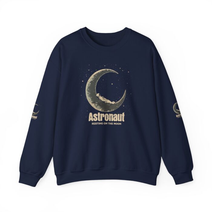 Astronaut Resting on the Moon  Unisex Heavy Blend™ Crewneck Sweatshirt - Image 11