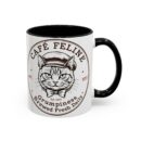 Grumpy Cat Accent Coffee Mug | Cat Lover Gift, Unique Coffee Cup, Pet-Themed Kitchenware, Café Decor, Funny Cat Mug