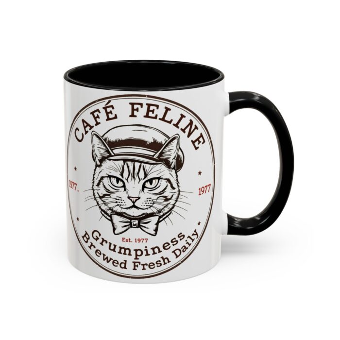 Grumpy Cat Accent Coffee Mug | Cat Lover Gift, Unique Coffee Cup, Pet-Themed Kitchenware, Café Decor, Funny Cat Mug - Image 7