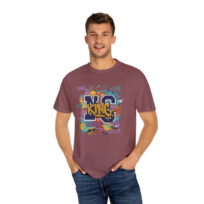 Unisex Garment-Dyed T-Shirt - Colorful 'King' Graphic Tee for Trendsetters - Image 20