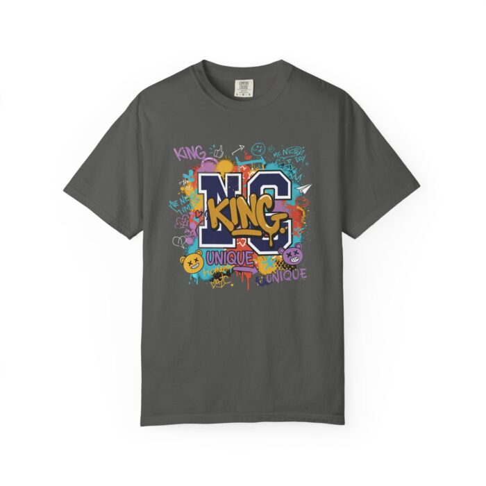 Unisex Garment-Dyed T-Shirt - Colorful 'King' Graphic Tee for Trendsetters - Image 33