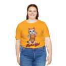 Retro Cat Unisex Tee, Fun Cat Shirt, Summer Vibes T-Shirt, Gift for Cat Lovers, Cute Animal Apparel