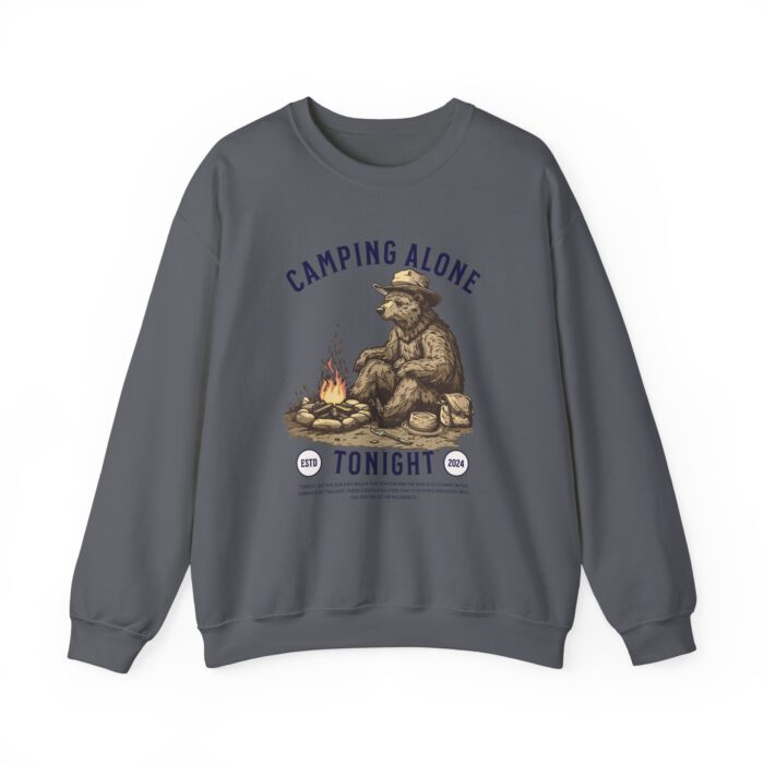 Camping alone Unisex Heavy Blend™ Crewneck Sweatshirt - Image 45