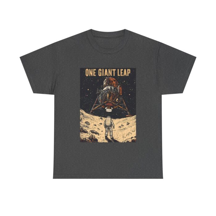 Moon Landing Adventure Tee - Unisex Heavy Cotton T-Shirt, Space Exploration Gift, Astronomy Shirt, Vintage Style Tee, One Giant Leap Design - Image 17