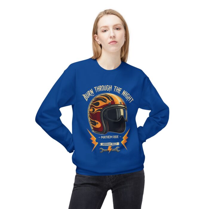 Burn through the night Unisex Midweight Softstyle Fleece Crewneck Sweatshirt - Image 47