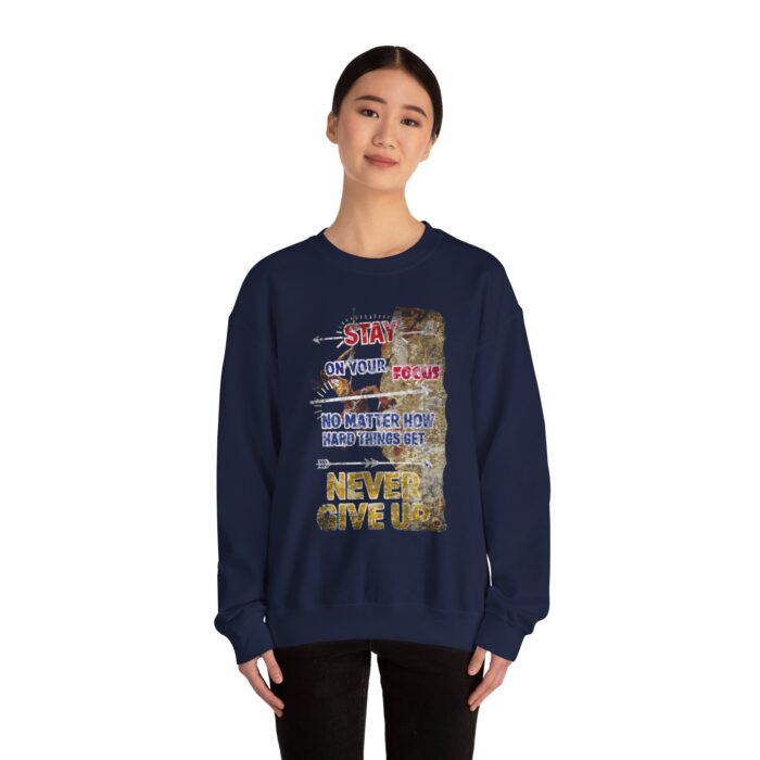 Never give up Unisex Heavy Blend™ Crewneck Sweatshirt - Image 29