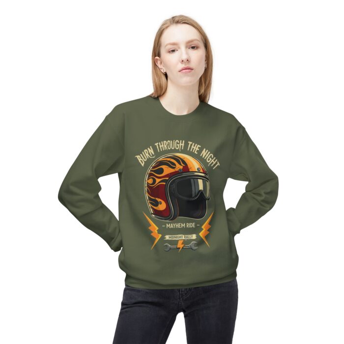 Burn through the night Unisex Midweight Softstyle Fleece Crewneck Sweatshirt - Image 23