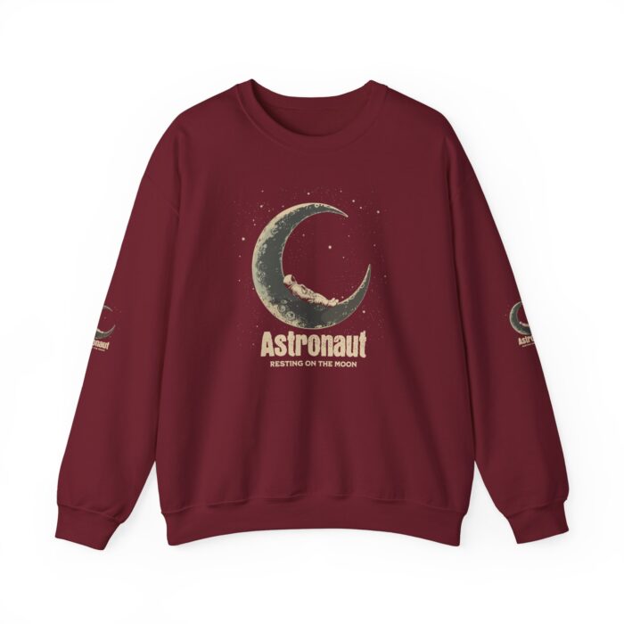 Astronaut Resting on the Moon  Unisex Heavy Blend™ Crewneck Sweatshirt - Image 31