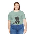 Cute Cat Jersey Tee - Kitty's Cozy Moments, Pet Lover Shirt, Gifts for Cat Owners, Animal Lover Apparel, Fun Cat Lover Tee