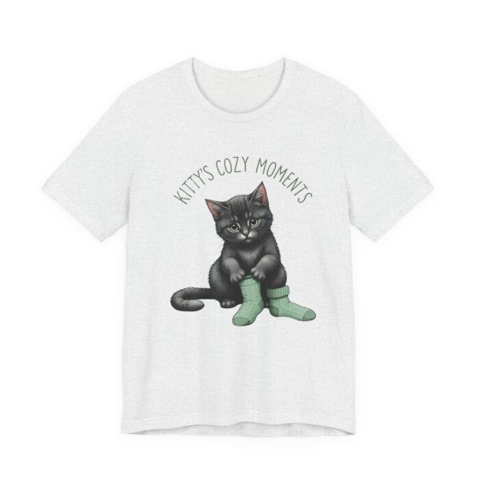 Cute Cat Jersey Tee - Kitty's Cozy Moments, Pet Lover Shirt, Gifts for Cat Owners, Animal Lover Apparel, Fun Cat Lover Tee - Image 12