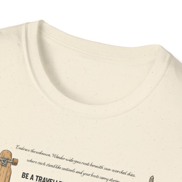 Be a traveller everywhere Unisex Softstyle T-Shirt - Image 3