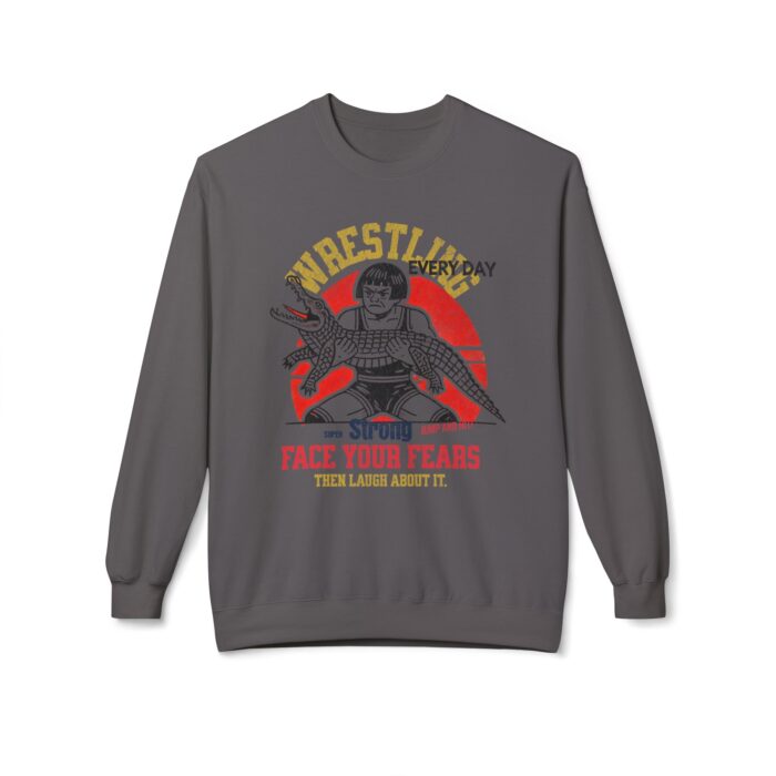 Face your fears Unisex Midweight Softstyle Fleece Crewneck Sweatshirt - Image 17