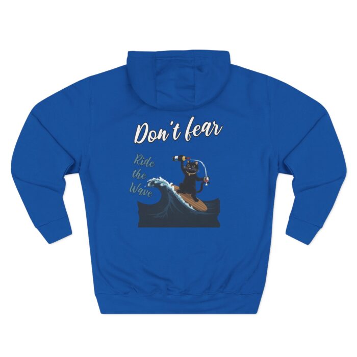 Ride with wave Three-Panel Fleece Hoodie - Image 30