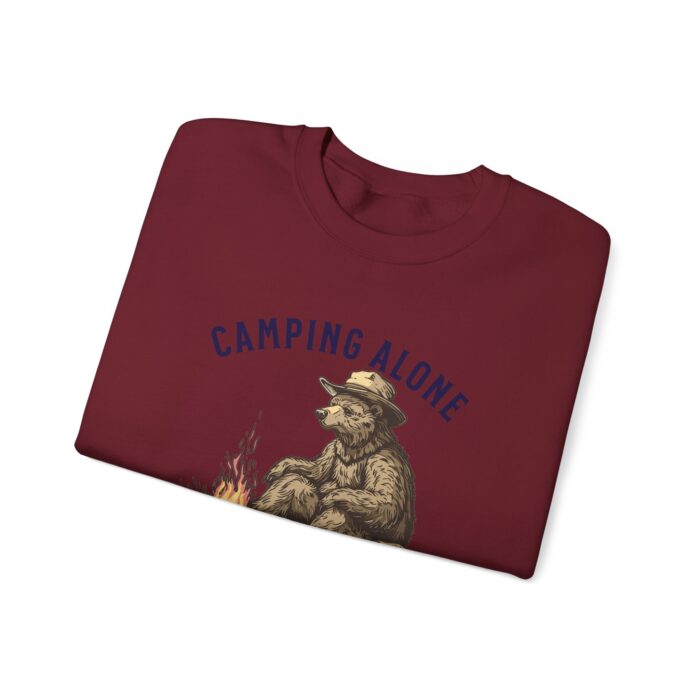 Camping alone Unisex Heavy Blend™ Crewneck Sweatshirt - Image 63