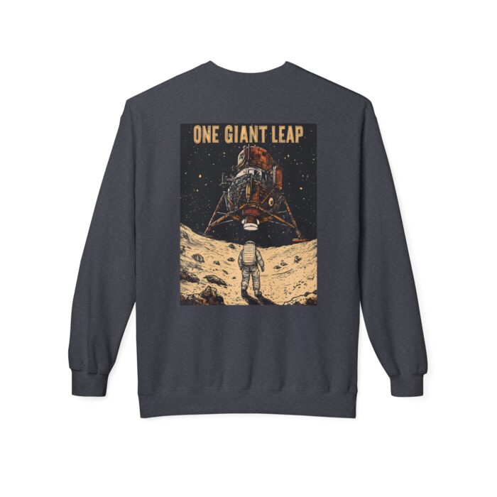 One giant leap Unisex Midweight Softstyle Fleece Crewneck Sweatshirt - Image 6