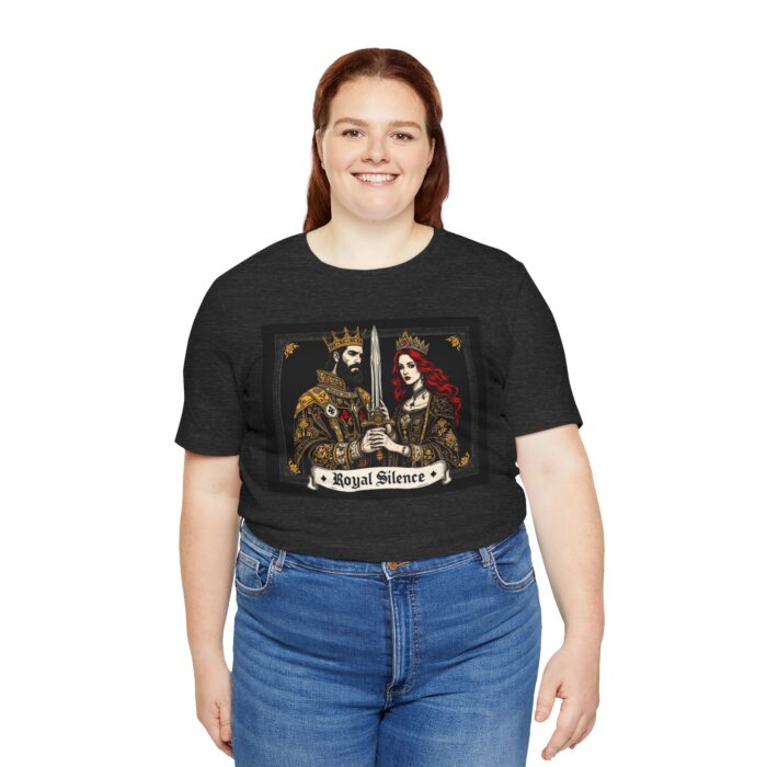 Royal Silence Graphic Tee, Gothic T-Shirt, King and Queen Shirt, Unisex Fashion Top, Drawstring Bag, Gift for Him/Her - Image 27
