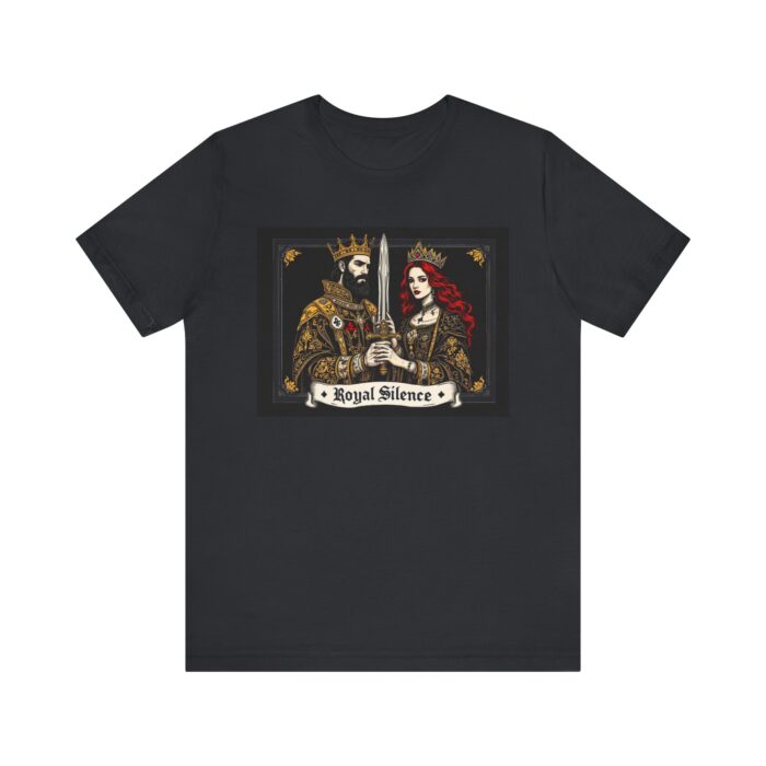 Royal Silence Graphic Tee, Gothic T-Shirt, King and Queen Shirt, Unisex Fashion Top, Drawstring Bag, Gift for Him/Her - Image 10