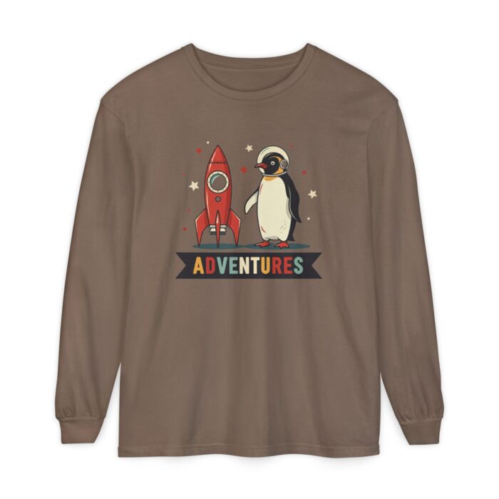Adventures Unisex Garment-dyed Long Sleeve T-Shirt - Image 61