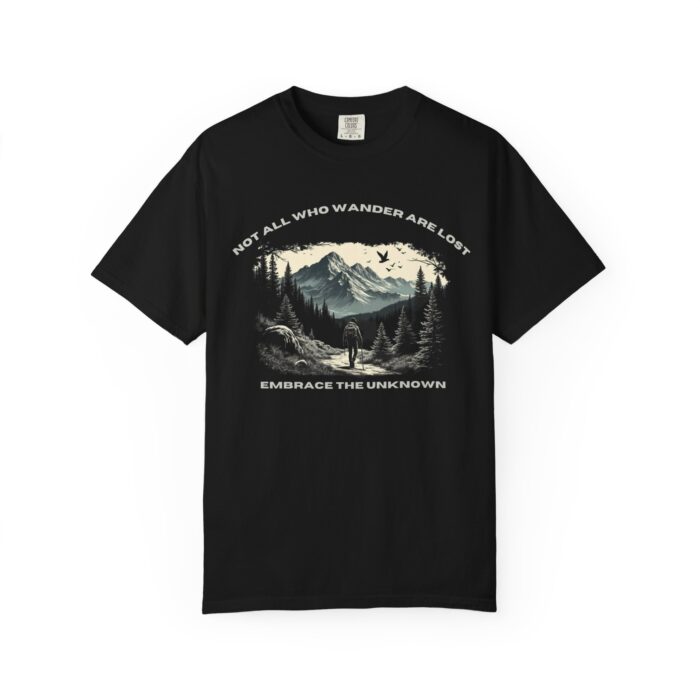 Adventure-Themed Unisex T-Shirt - Embrace the Unknown, Inspirational Tee for Explorers, Wanderlust Gift, Nature Lover Apparel, Hiking Shirt - Image 11