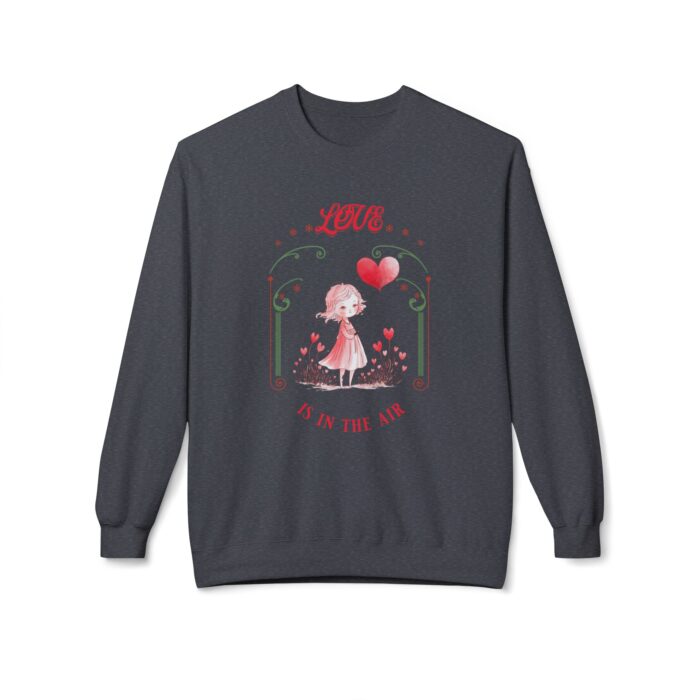 Love is in the air Unisex Midweight Softstyle Fleece Crewneck Sweatshirt - Image 33