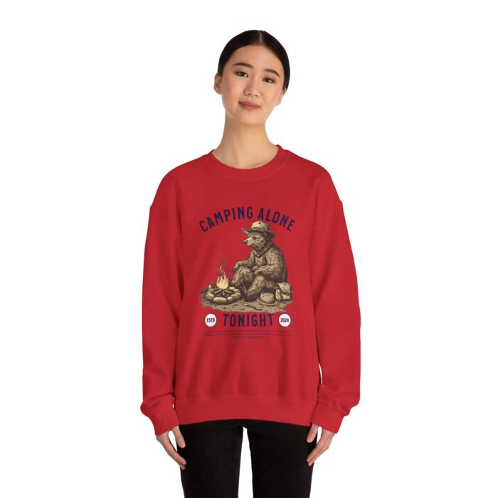 Camping alone Unisex Heavy Blend™ Crewneck Sweatshirt - Image 52