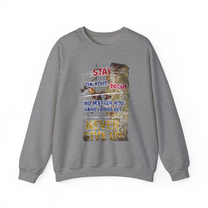 Never give up Unisex Heavy Blend™ Crewneck Sweatshirt - Image 11