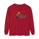According to the will of God Rockin' Tiger Long Sleeve T-Shirt – Unisex Garment-Dyed Tee