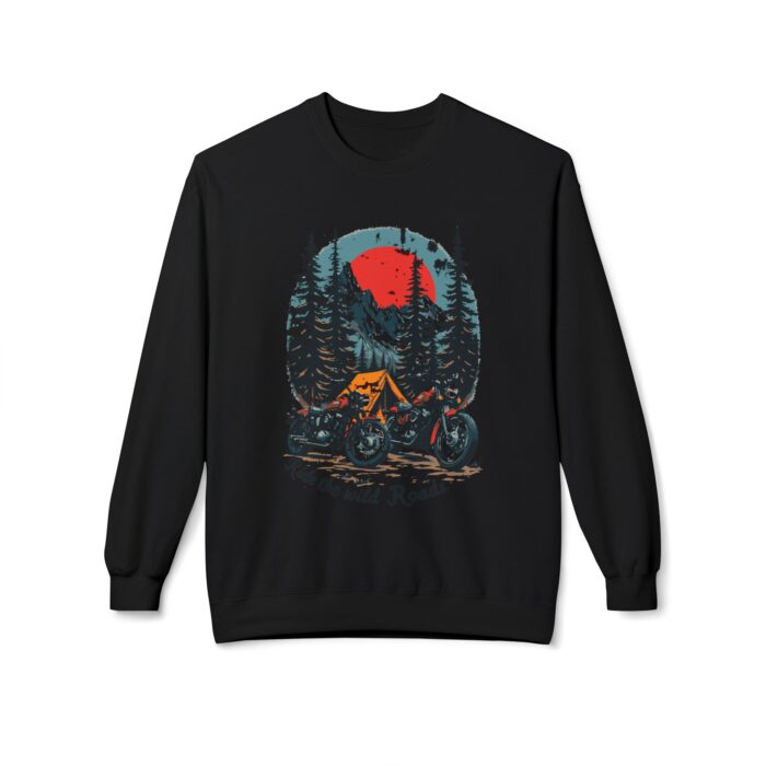 Ride the wild roads Unisex Midweight Softstyle Fleece Crewneck Sweatshirt - Image 21