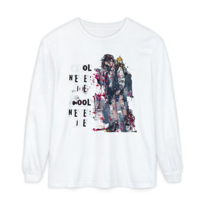 Cool never die Garment-dyed Long Sleeve T-Shirt - Image 9