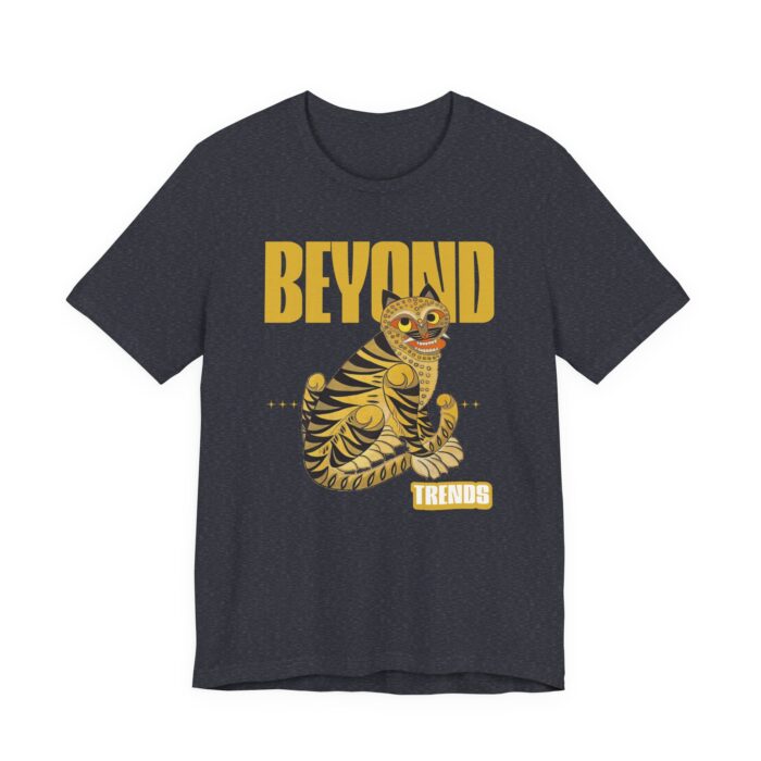 Beyond Trends Cat Tee, Unisex Jersey Short Sleeve T-Shirt, Stylish Cat Apparel, Gift for Cat Lovers, Trendy Graphic Tee - Image 3