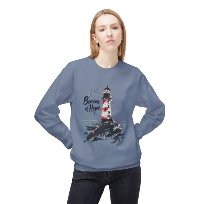 Beacon of Hope Unisex Midweight Softstyle Fleece Crewneck Sweatshirt - Image 39