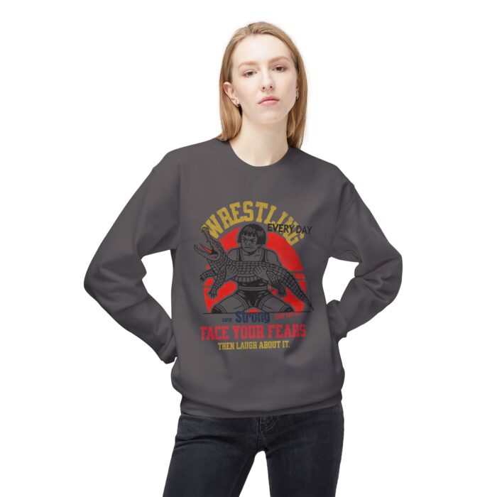 Face your fears Unisex Midweight Softstyle Fleece Crewneck Sweatshirt - Image 19
