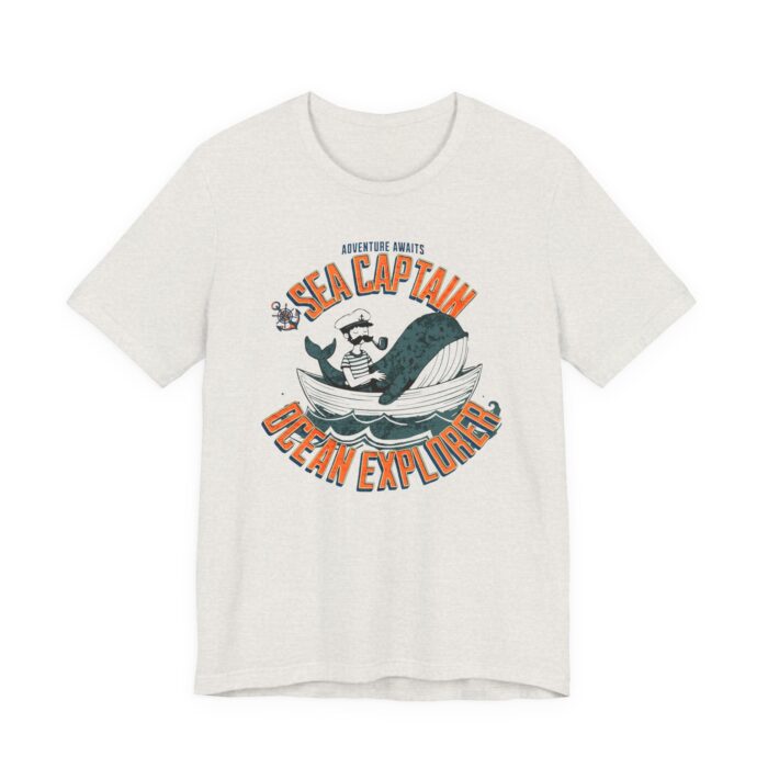 Sea Captain Adventure Tee, Unisex Jersey Shirt, Ocean Explorer T-shirt, Nautical Gift, Casual Wear, Summer Top - Image 3