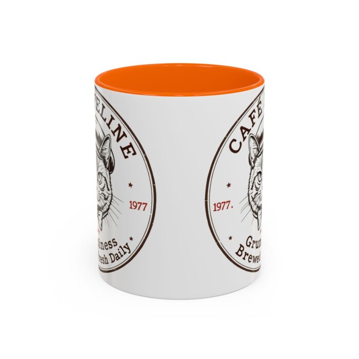 Grumpy Cat Accent Coffee Mug | Cat Lover Gift, Unique Coffee Cup, Pet-Themed Kitchenware, Café Decor, Funny Cat Mug - Image 2