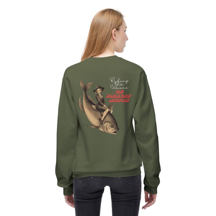 "Riding the Waves of Imagination" Unisex Midweight Softstyle Fleece Crewneck Sweatshirt - Image 28
