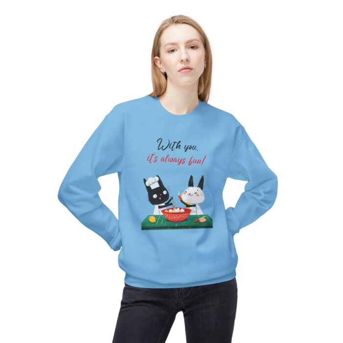 With you it's always fun Unisex Midweight Softstyle Fleece Crewneck Sweatshirt - Image 39