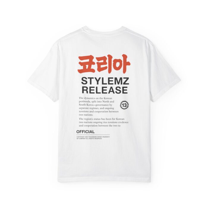 Unisex Garment-Dyed T-shirt - Korean Style Release Tee - Image 14