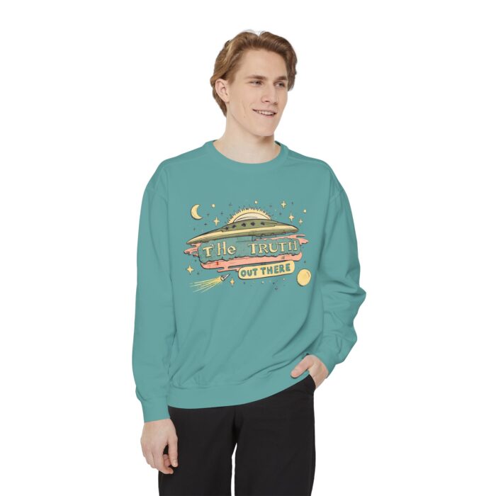 The truth is out there Unisex Garment-Dyed Sweatshirt - Image 43