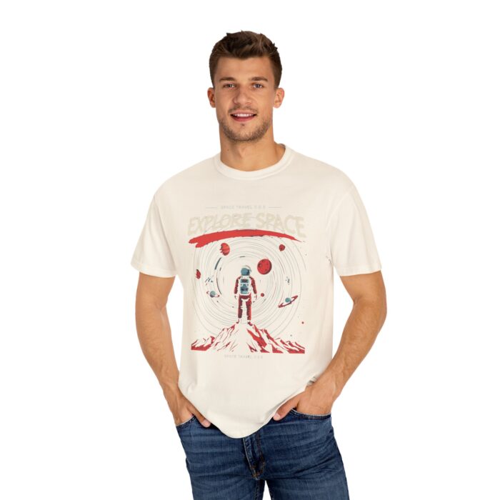 Explore Space Unisex Garment-Dyed T-Shirt | Adventure & Travel Theme - Image 24