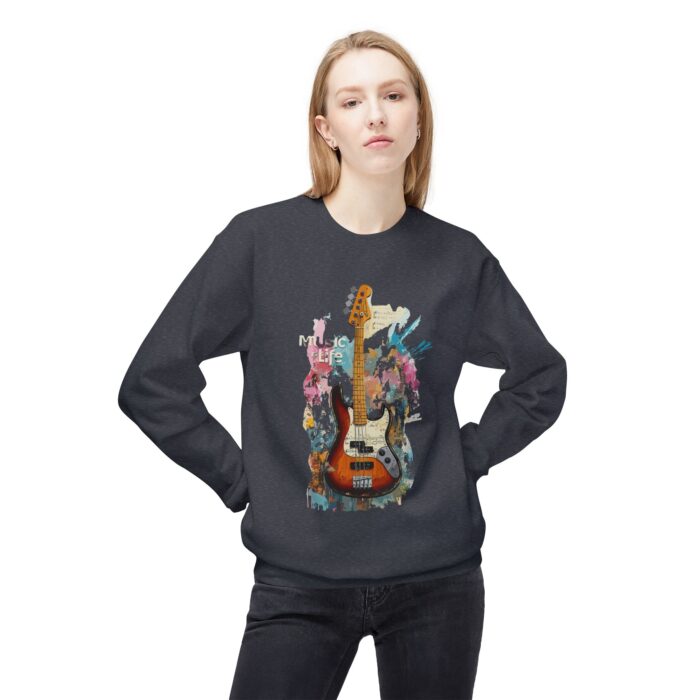 Music is life Unisex Midweight Softstyle Fleece Crewneck Sweatshirt - Image 11