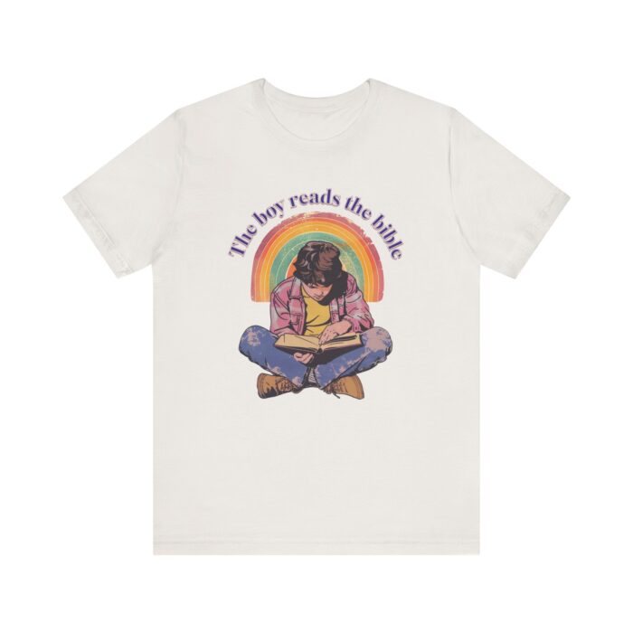 The boy reads the bible Unisex Tee - Image 13