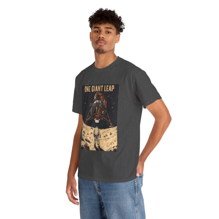 Moon Landing Adventure Tee - Unisex Heavy Cotton T-Shirt, Space Exploration Gift, Astronomy Shirt, Vintage Style Tee, One Giant Leap Design - Image 23