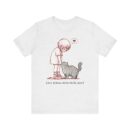 Cute Cat Lover Tee, Animal Graphic Shirt, Gift for Cat Mom, Funny Pet Lover Apparel, Love Knows When You're Quiet T-Shirt
