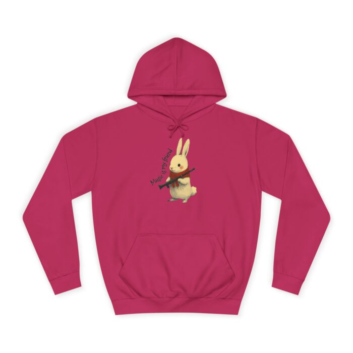 Music is my friend Unisex College Hoodie - Image 65