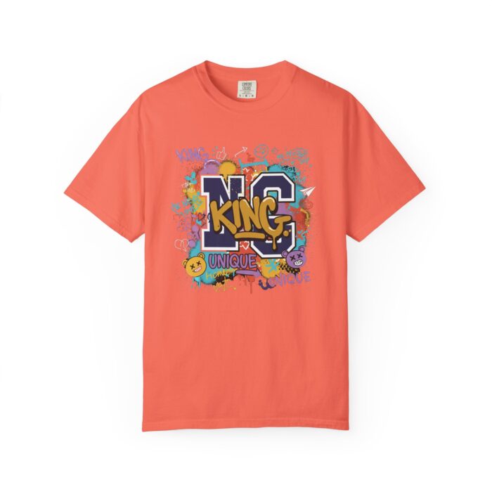 Unisex Garment-Dyed T-Shirt - Colorful 'King' Graphic Tee for Trendsetters - Image 13