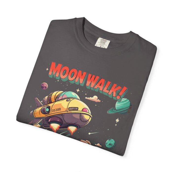 Playful Space-Themed Unisex T-Shirt, Moon Walk Graphic Tee, Astronaut Shirt, Gift for Kids, Sci-Fi Apparel - Image 3