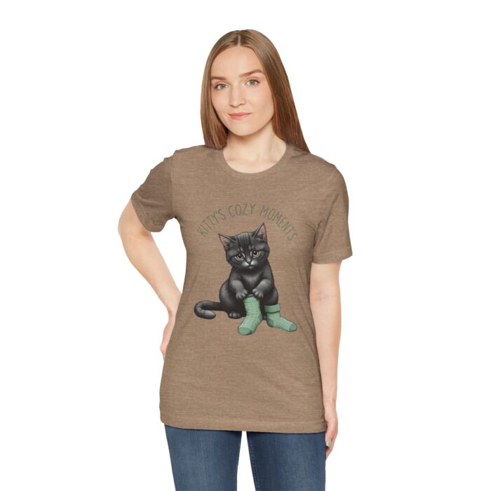 Cute Cat Jersey Tee - Kitty's Cozy Moments, Pet Lover Shirt, Gifts for Cat Owners, Animal Lover Apparel, Fun Cat Lover Tee - Image 36